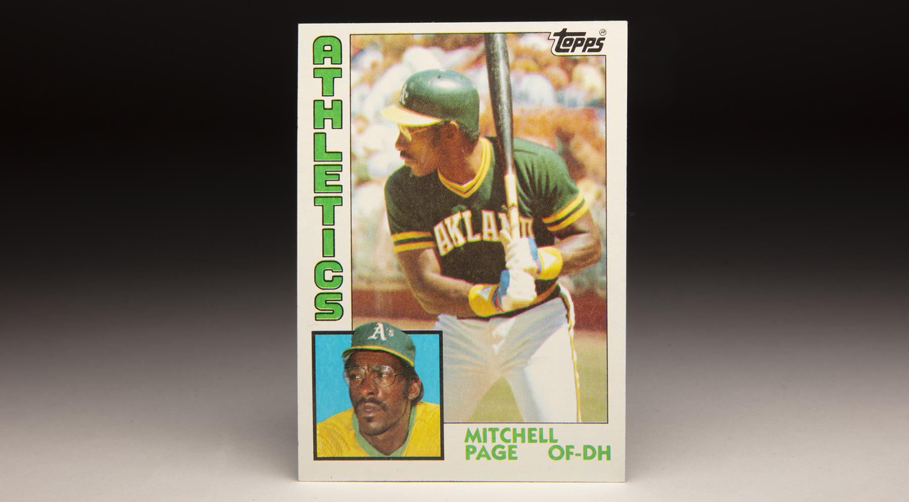 CardCorner: 1984 Topps Mitchell Page | Baseball Hall of Fame